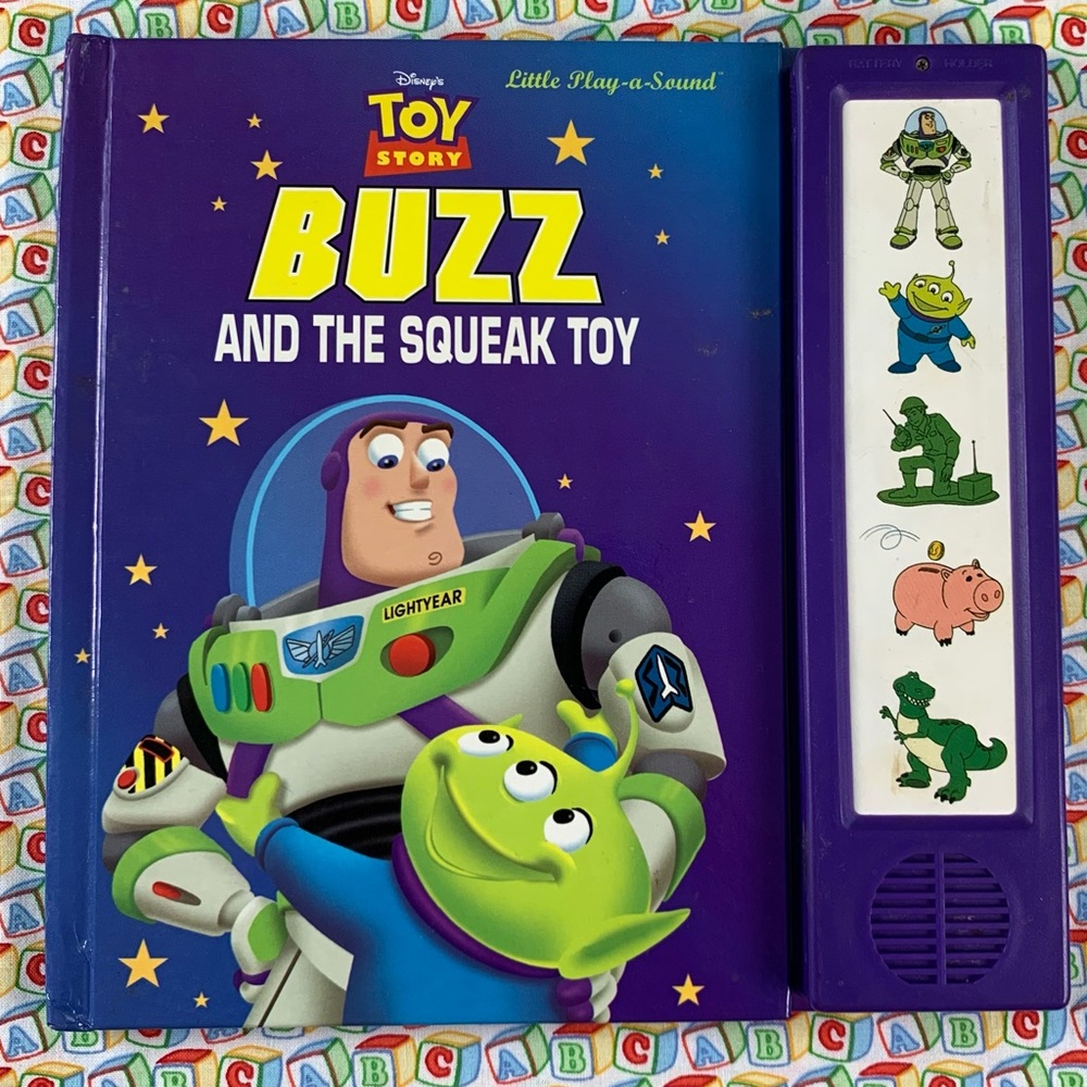 Toy Story Buzz and the Squeak Toy Sound Book.